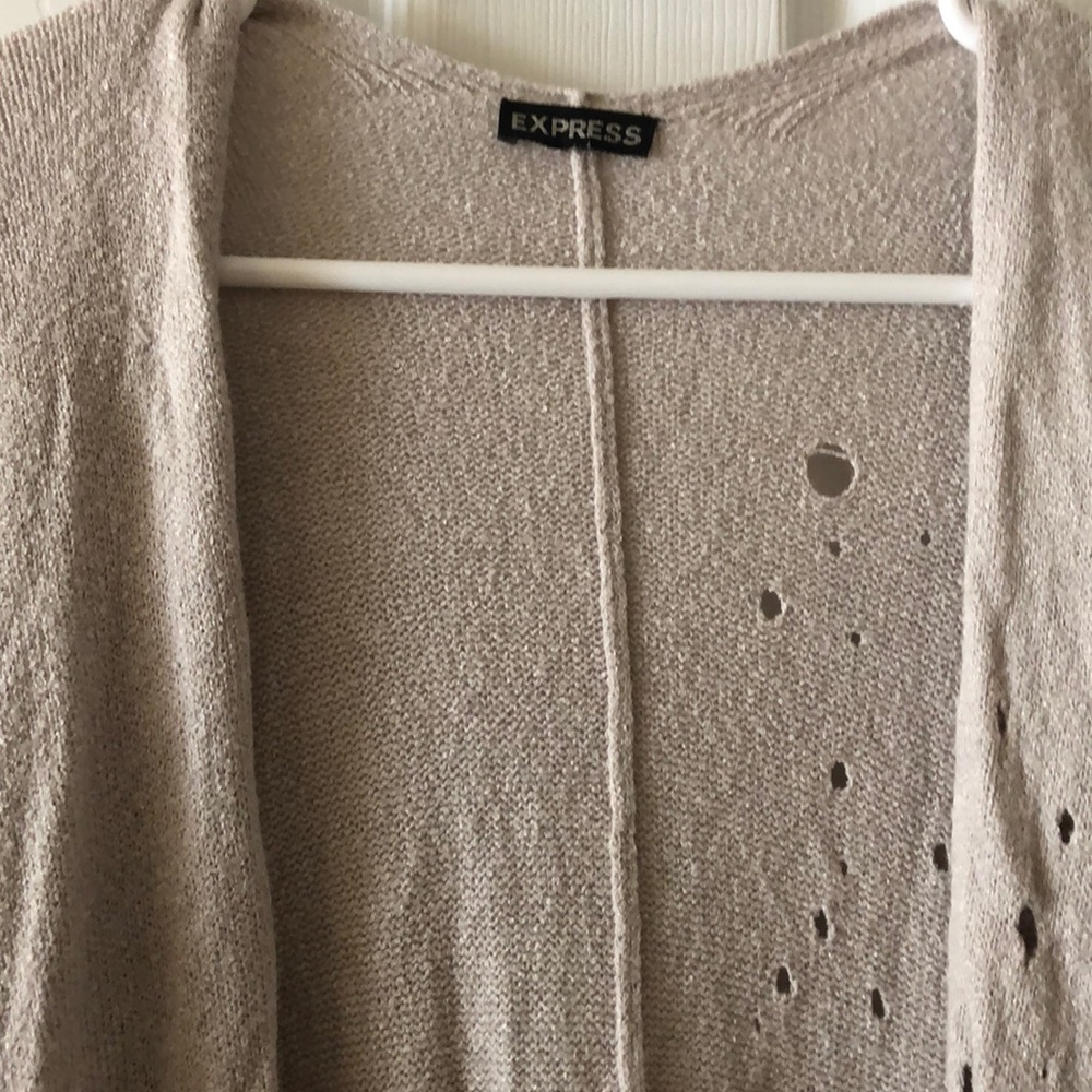 Distressed Express Small Cardigan - Picture 2 of 3